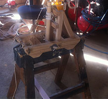original objects, creative contraptions, wood, plastic , metals, rock and composite materials